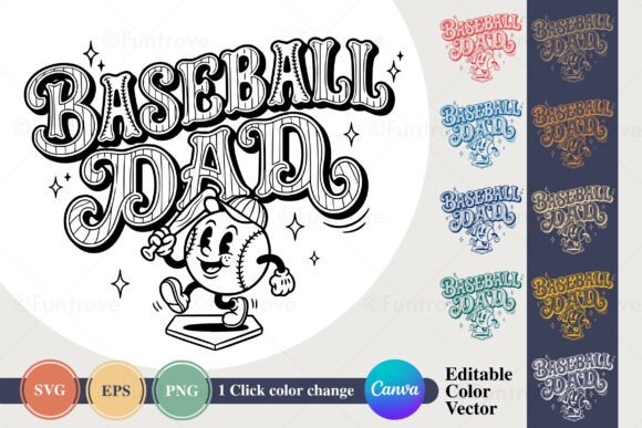 Baseball Mom Retro SVG PNG EPS Design: A Timeless Graphic for Local Business Branding