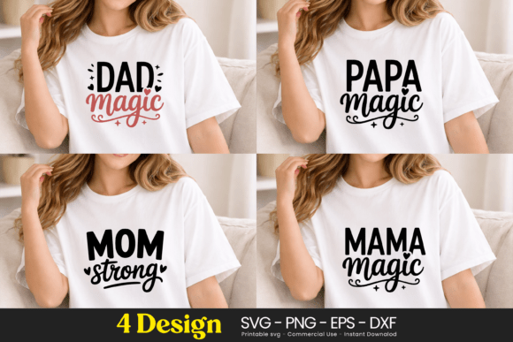 Dad Papa Mama Mom Magic SVG PNG: A Versatile Graphic Design Asset for Modern Branding