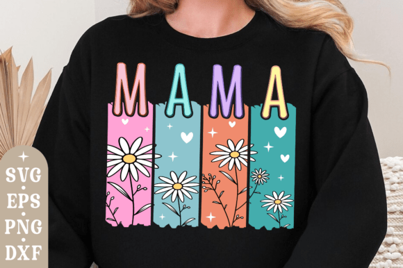 Floral Mama SVG: A Vibrant Graphic for T-Shirt Designs and Branding Projects