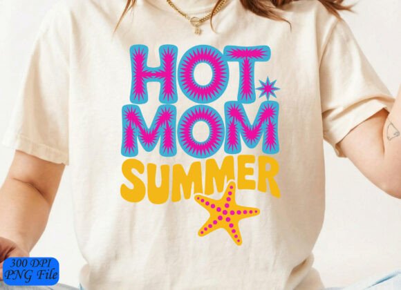 Hot Mom Summer SVG, Summer Mama Blue PNG Review for Real Embroidery Projects