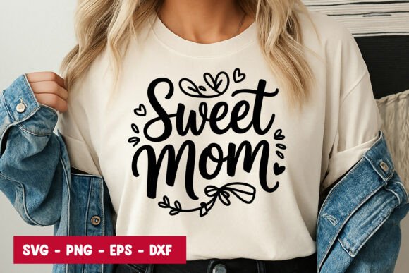 Sweet Mom Typography SVG PNG: A Graphics Asset for Editorial and Web Publishing